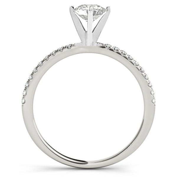 Diamond Accented Engagement Ring Setting Platinum (2.62ct)