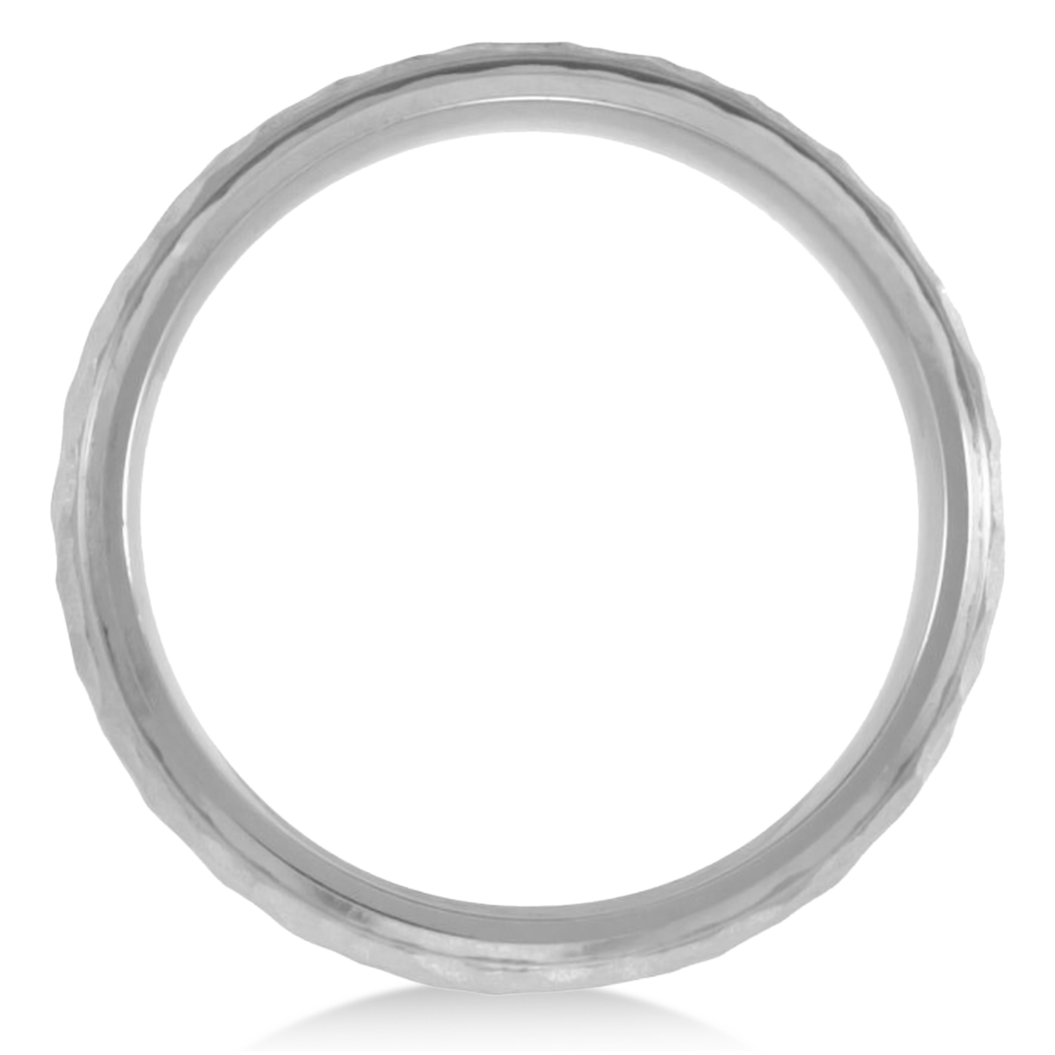 Men's Hammered Finish Wedding Ring Titanium (7mm)