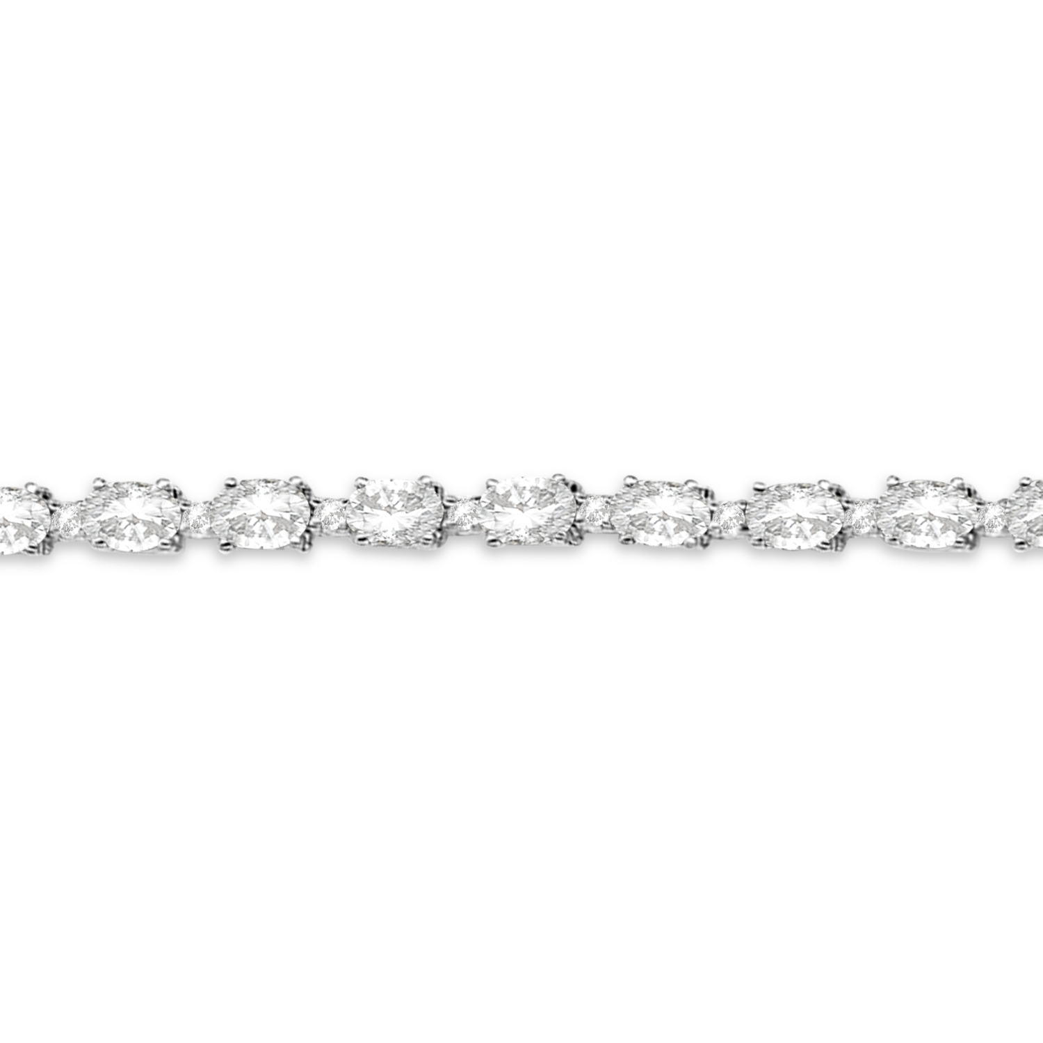 Lab Grown Diamond Tennis Bracelet 14k White Gold (12.00ct)