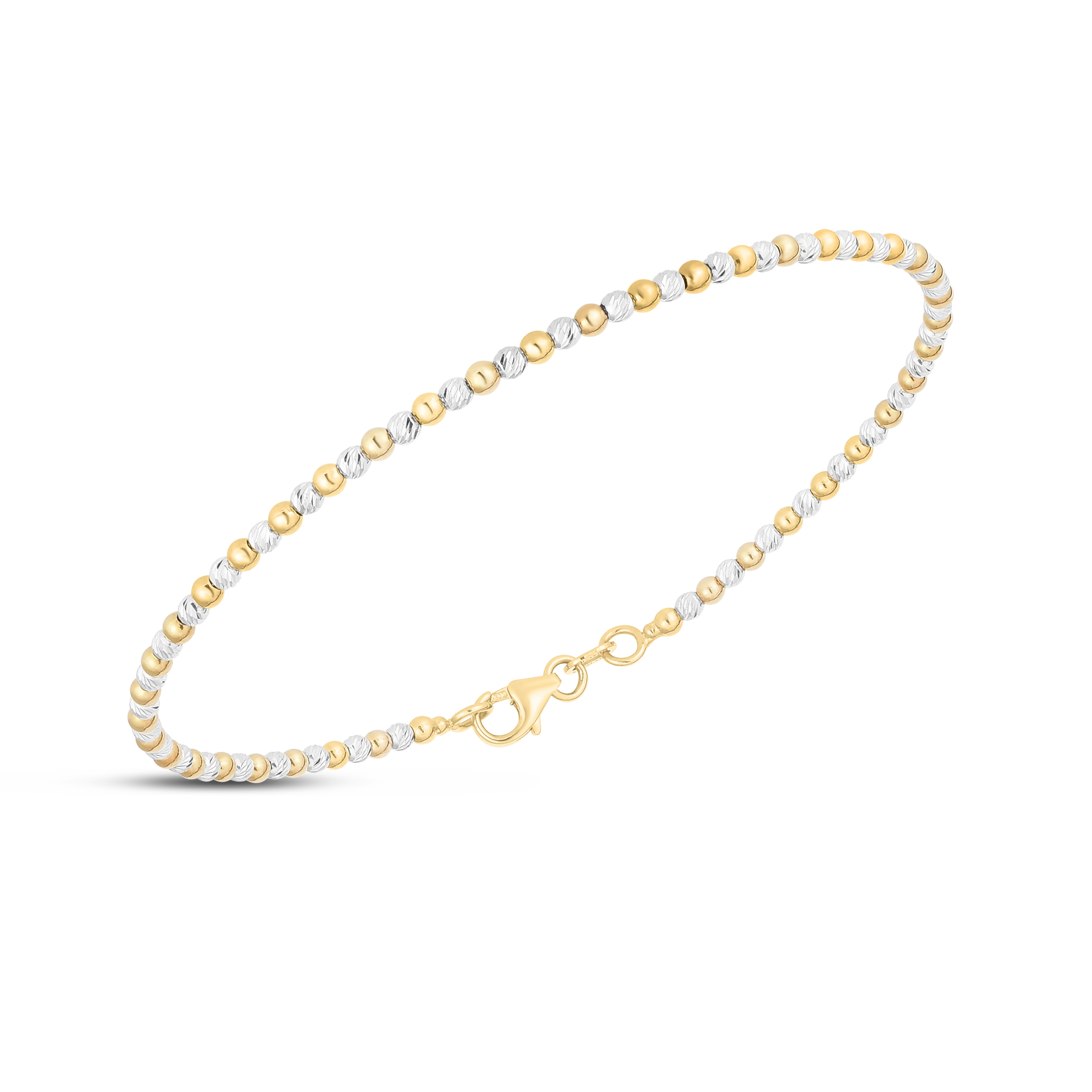 Stackable Bead Bracelet in 14k Yellow Gold