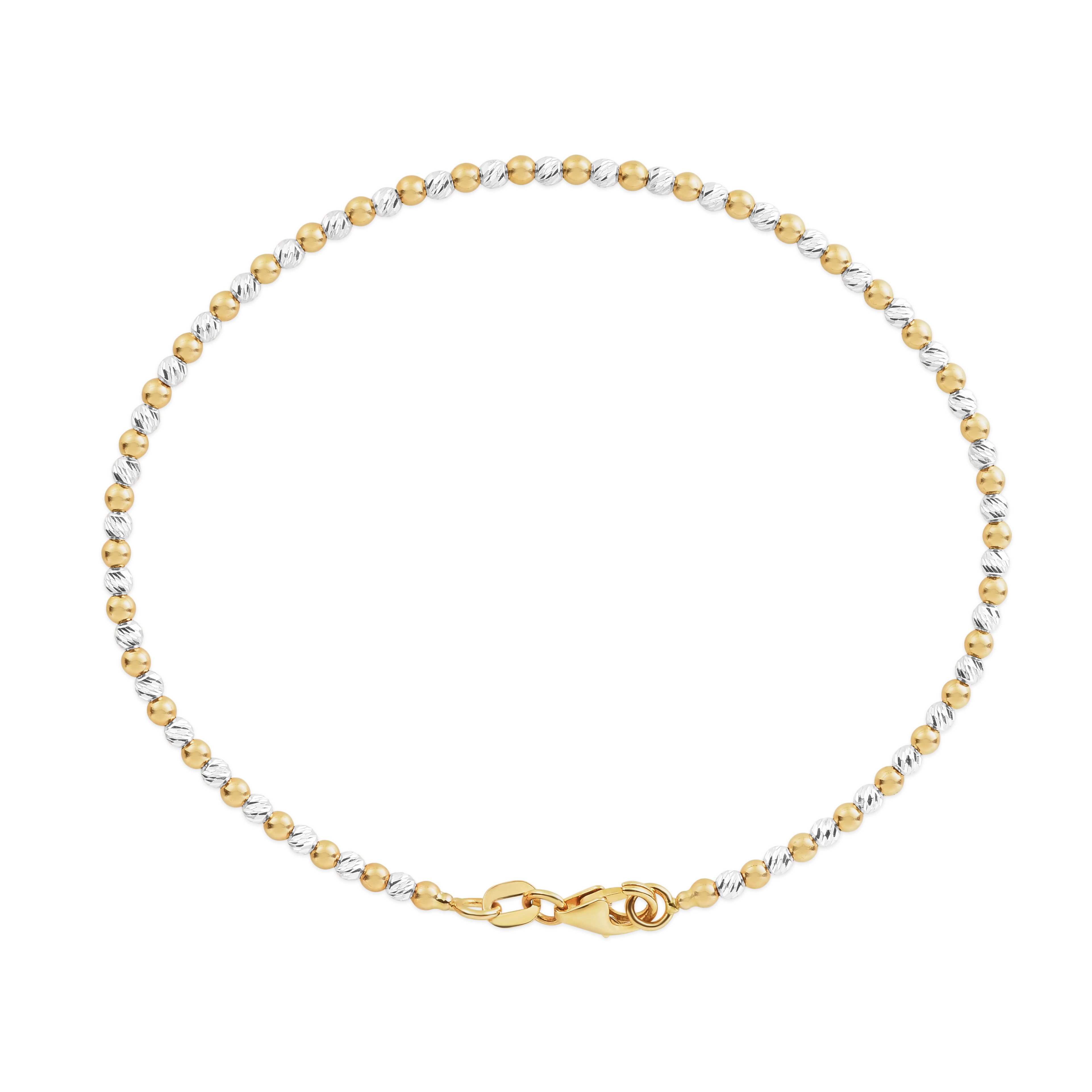 Stackable Bead Bracelet in 14k Yellow Gold