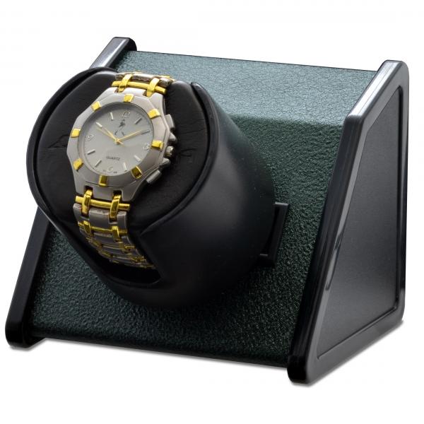 Orbita Rectangular Single Watch Winder in Green Metal