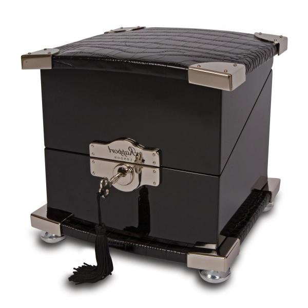 Rapport London Serpentine Single Watch Winder in Ebony Wood