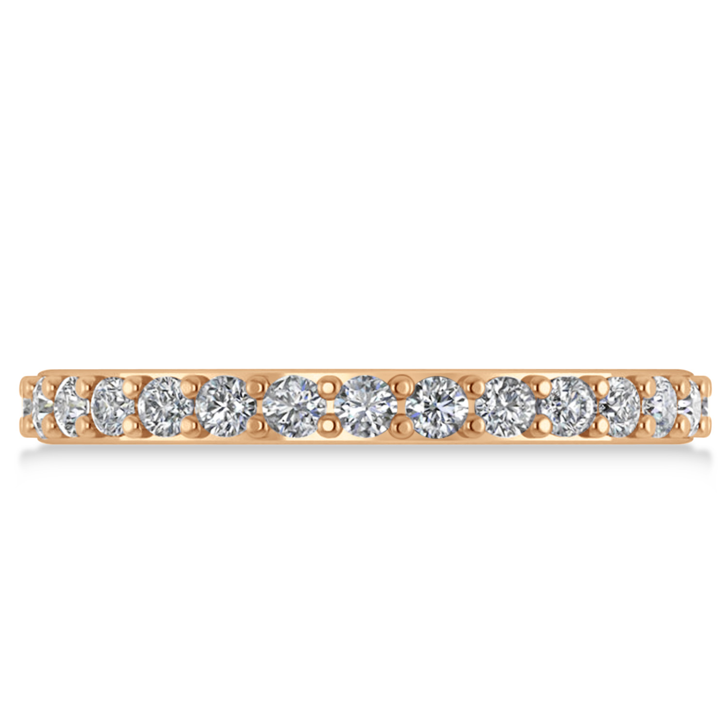 Diamond Eternity Wedding Band 14k Rose Gold (0.87ct)