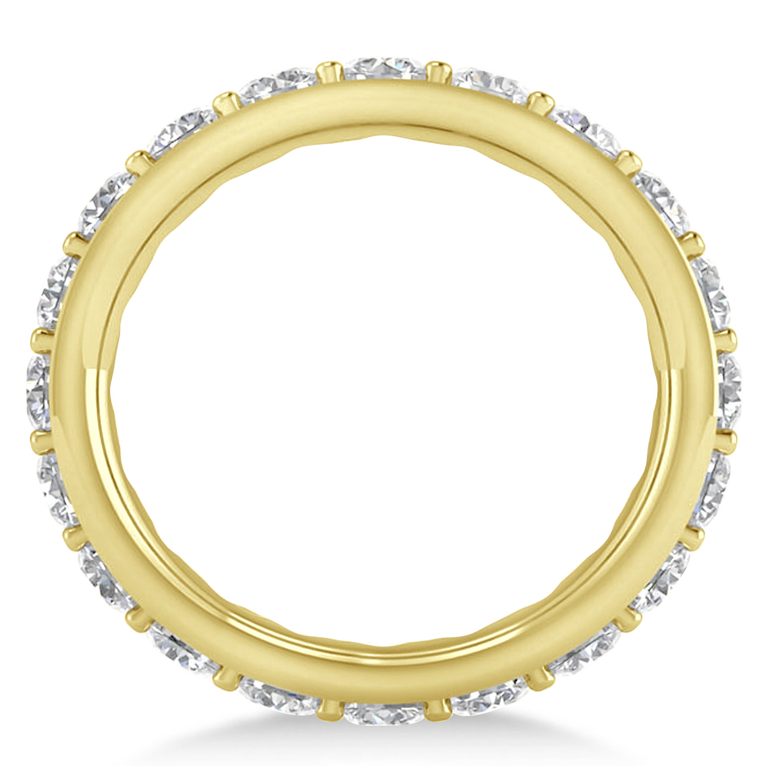 Moissanite Eternity Wedding Band 14k Yellow Gold (2.50ct)