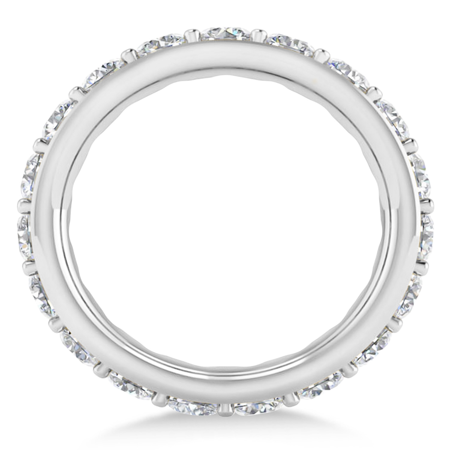 Moissanite Eternity Wedding Band 14k White Gold (2.85ct) AD7113