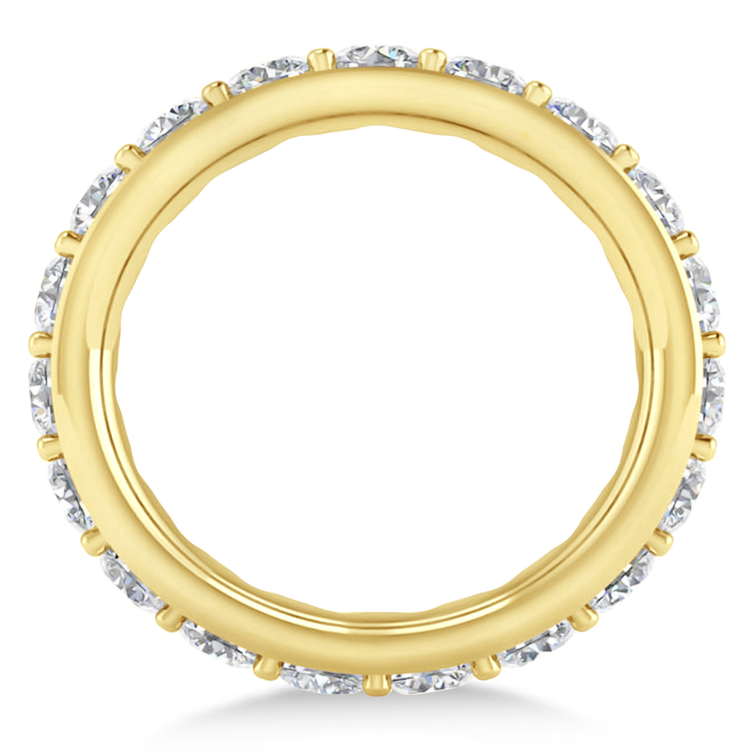 Moissanite Eternity Wedding Band 14k Yellow Gold (2.85ct)