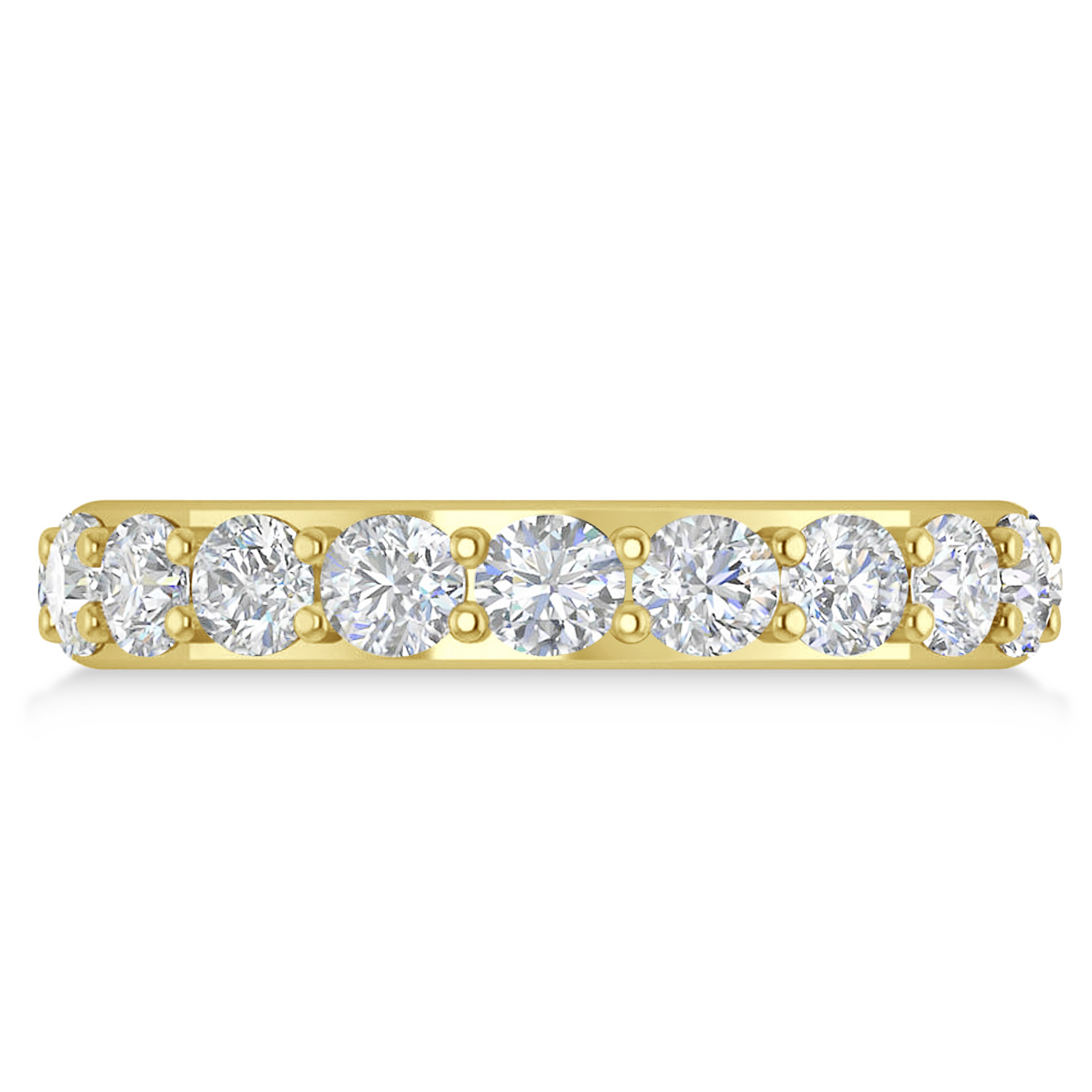 Moissanite Eternity Wedding Band 14k Yellow Gold (2.85ct)