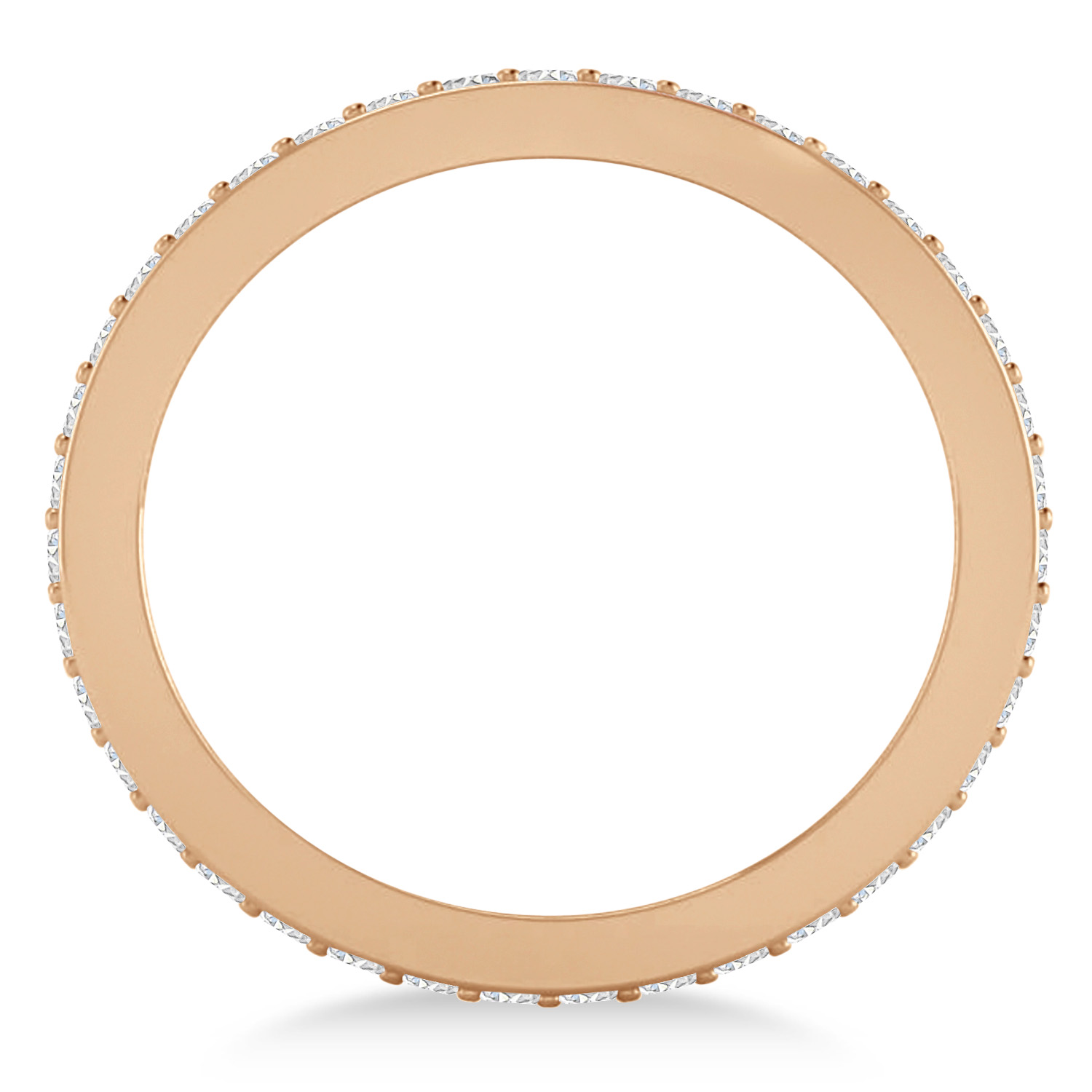 Diamond Eternity Wedding Band 14k Rose Gold (0.59ct)