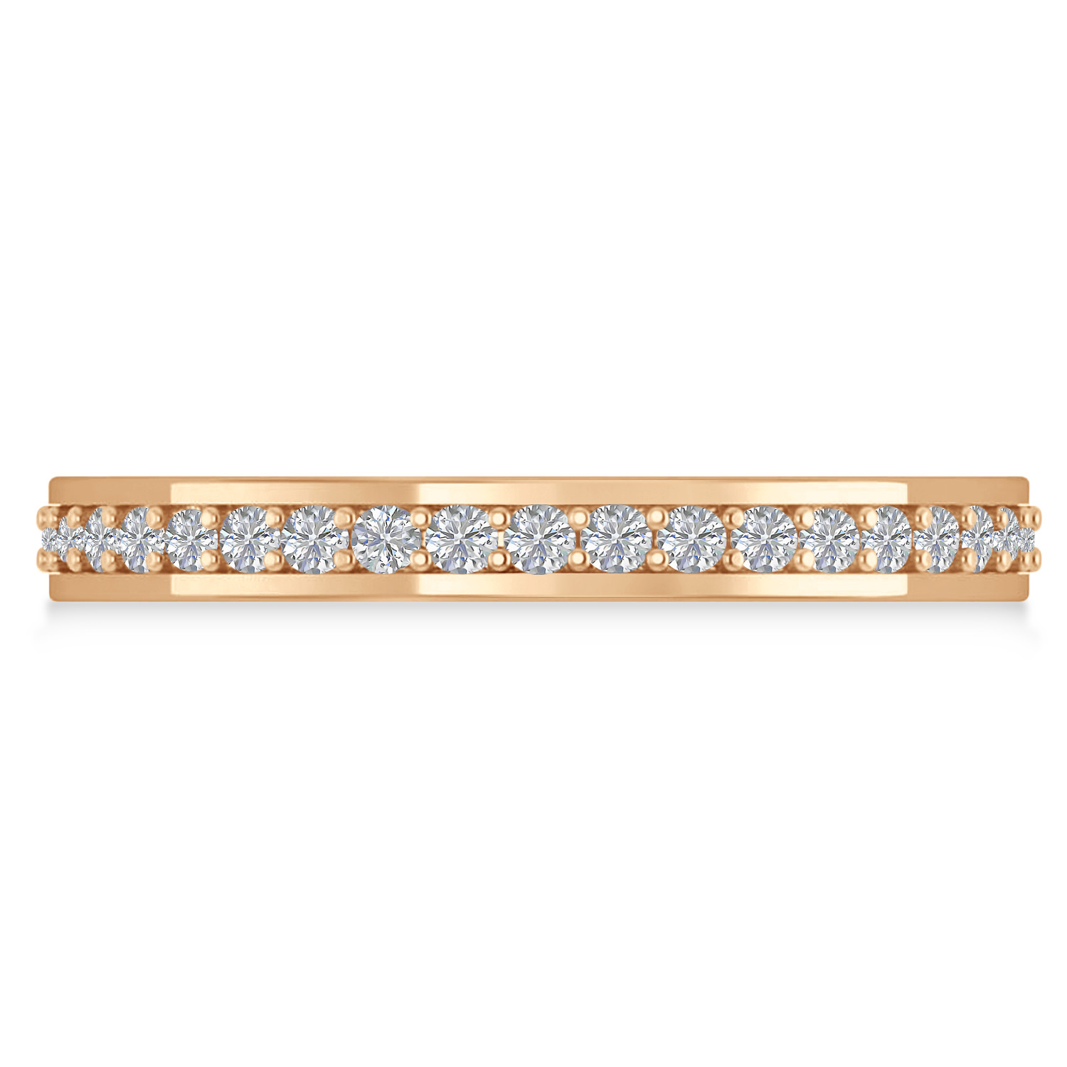 Diamond Eternity Wedding Band 14k Rose Gold (0.59ct)