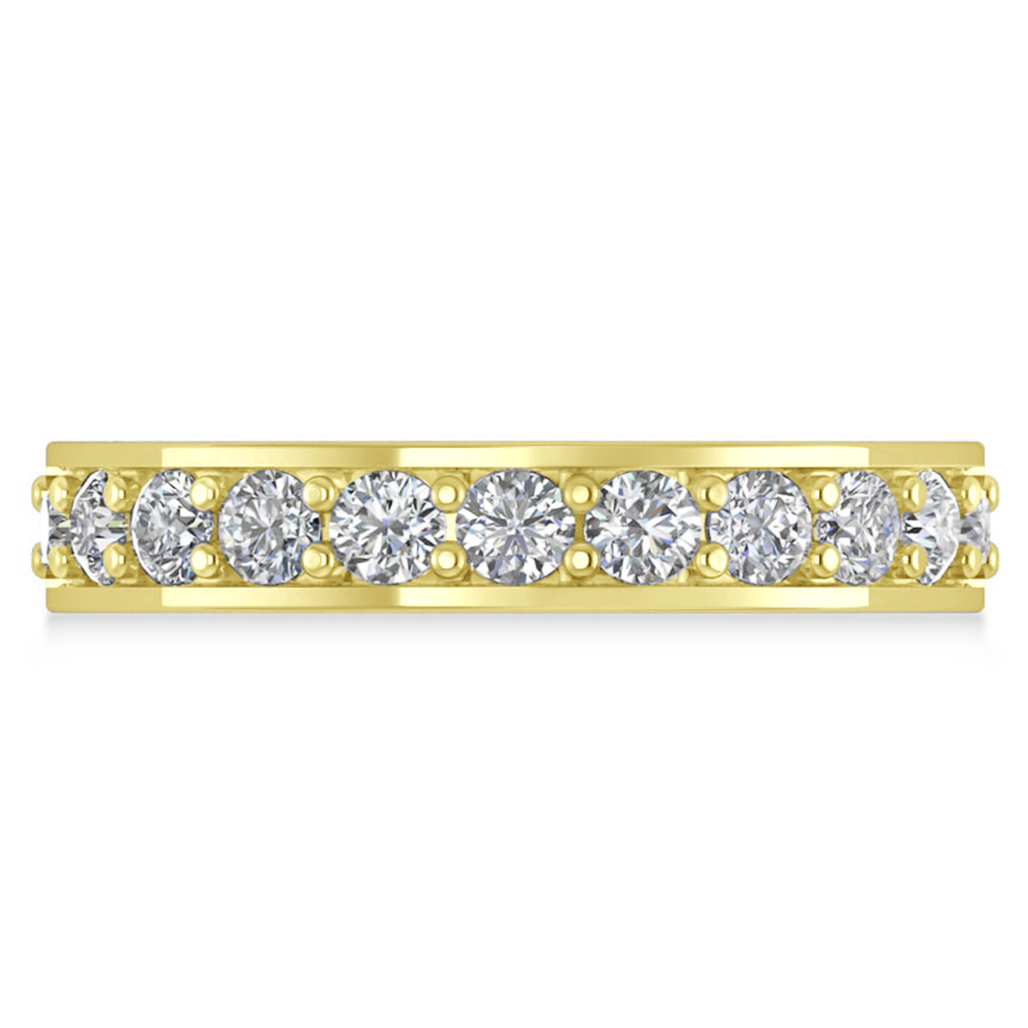 Diamond Eternity Wedding Band 14k Yellow Gold (1.76ct)