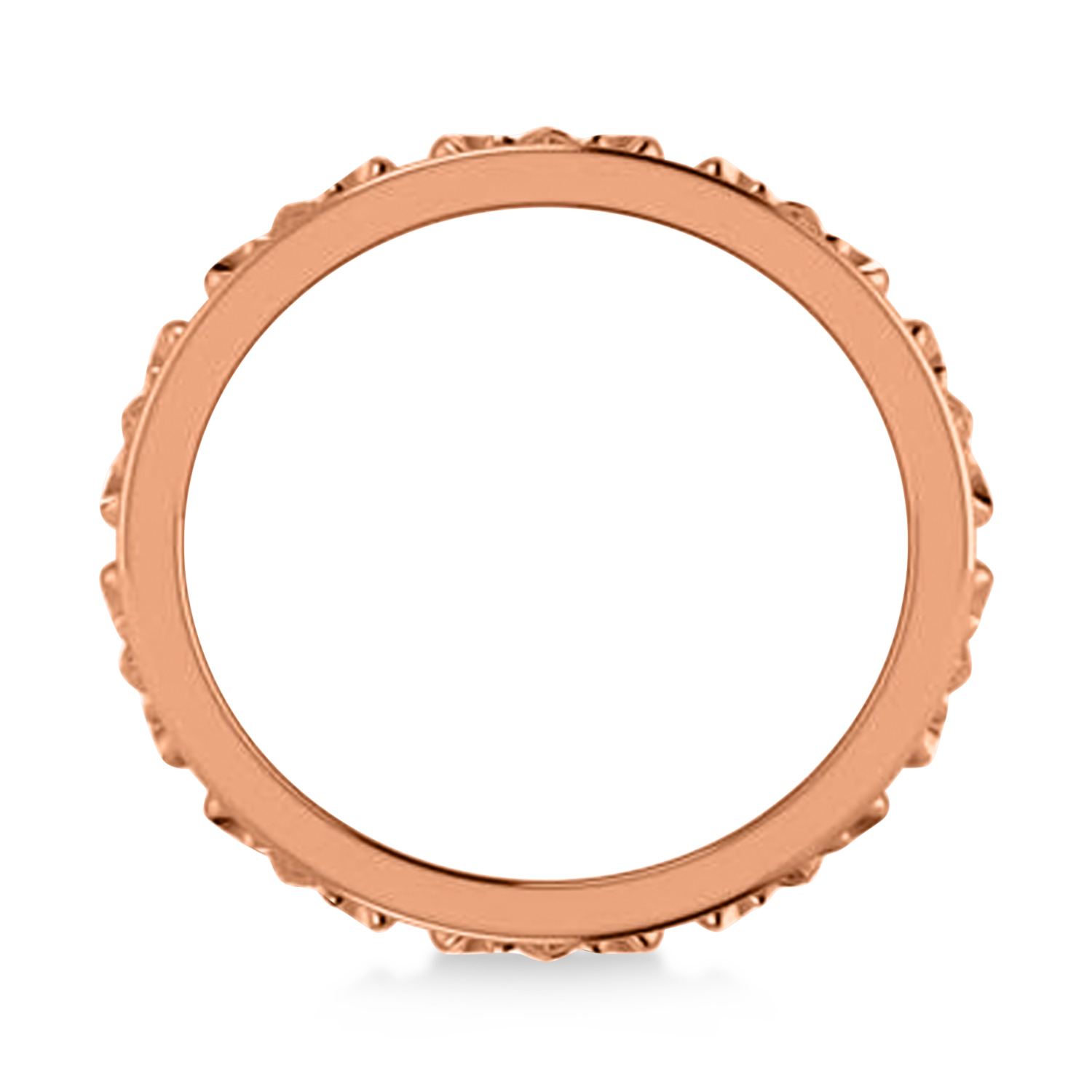 Fleur De Lis Unisex Ring/Wedding Band 14k Rose Gold