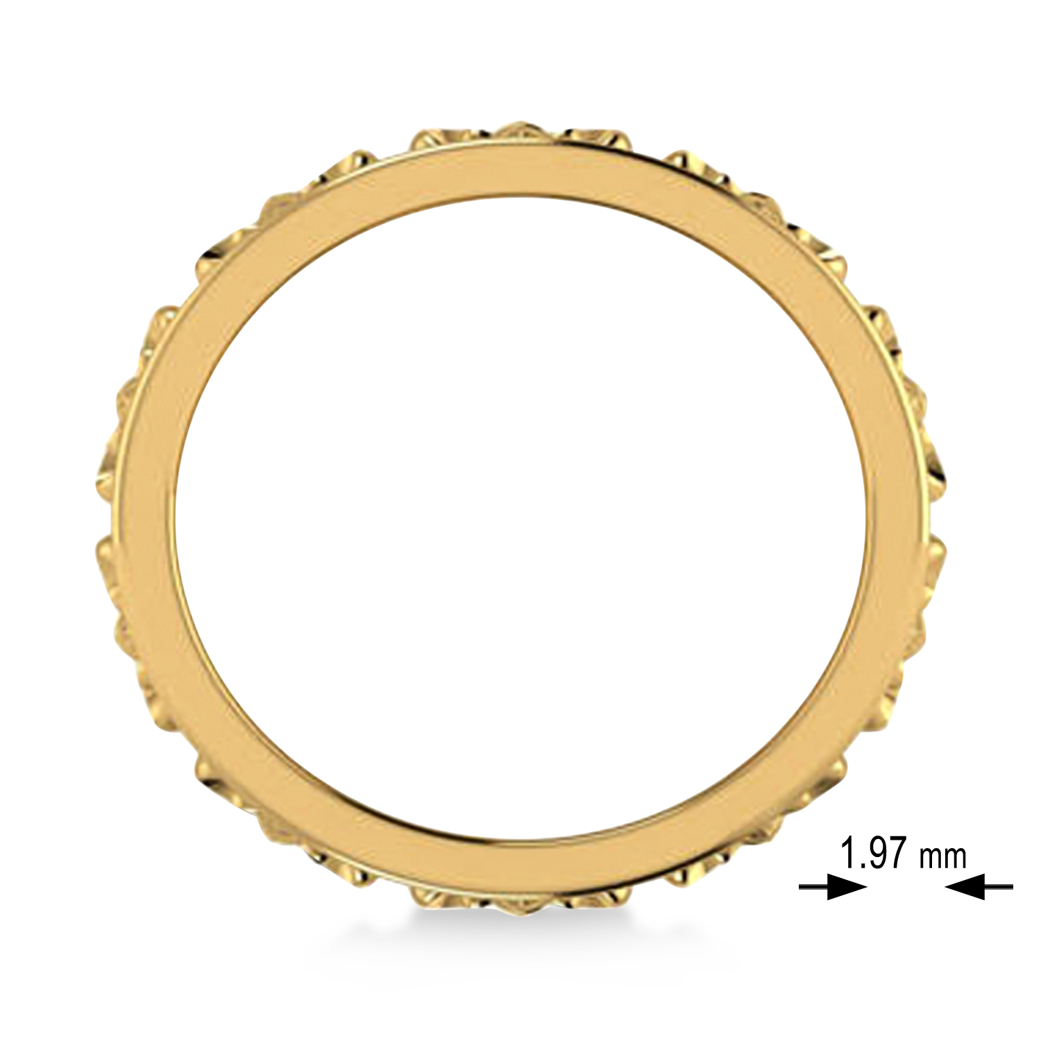 Fleur De Lis Unisex Ring/Wedding Band 14k Yellow Gold