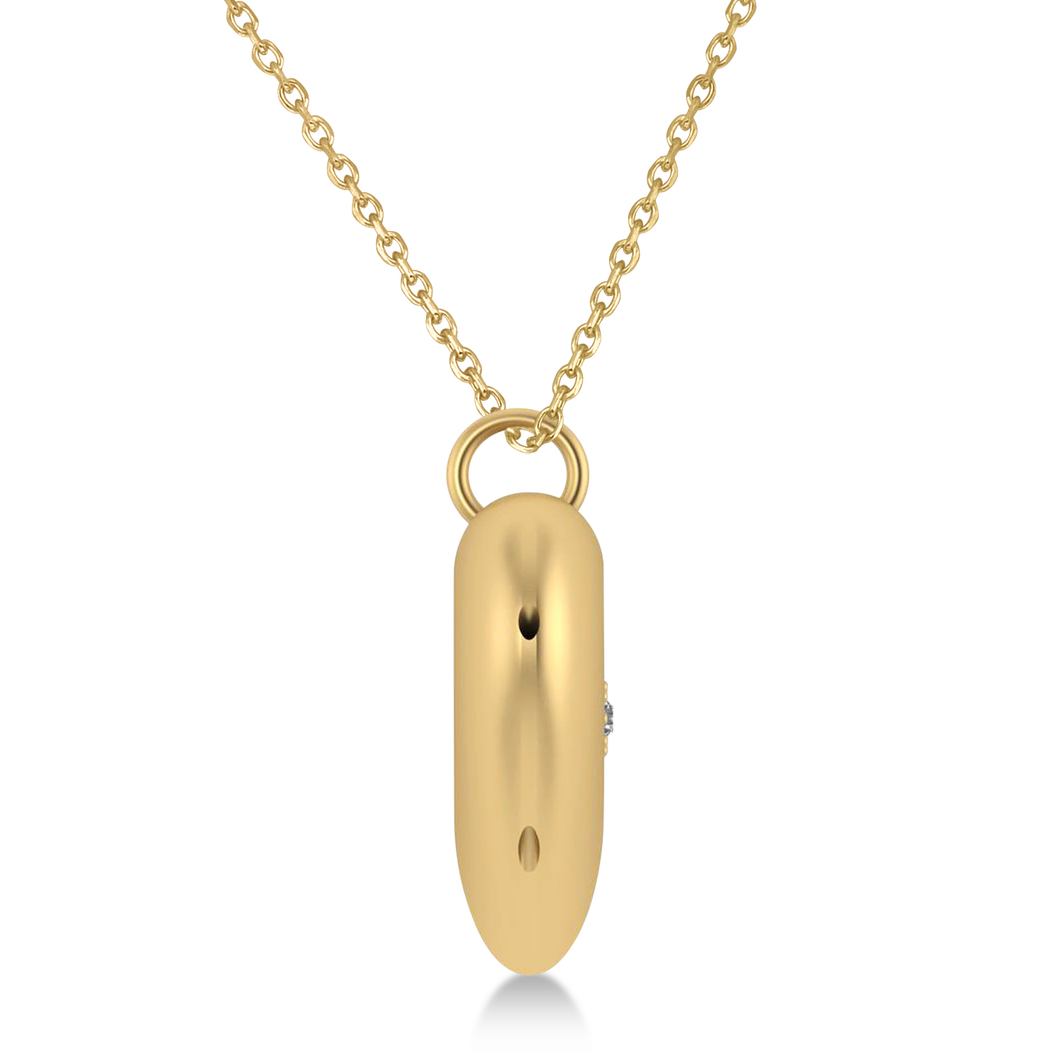 Heart with Compass Rose Locket Necklace 14k Yellow Gold