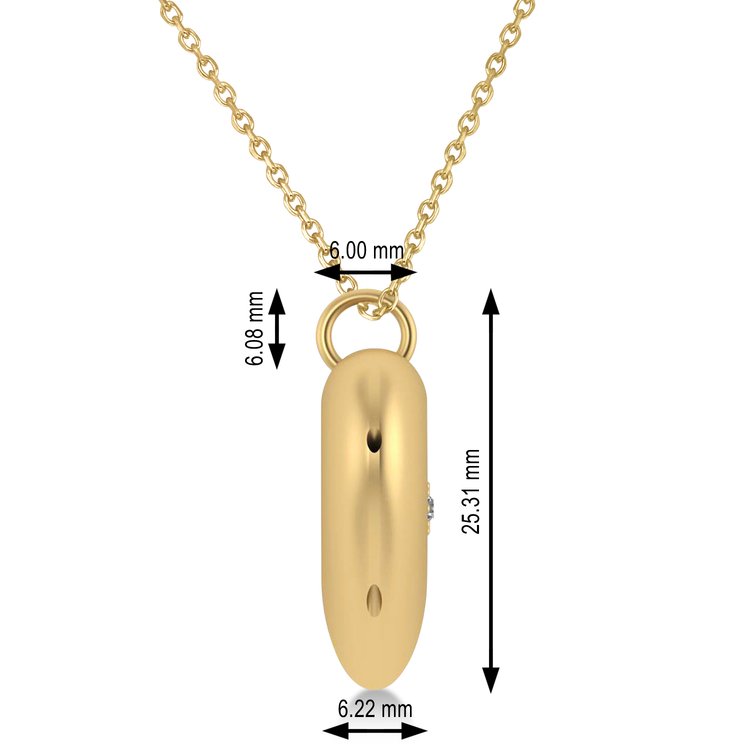 Heart with Compass Rose Locket Necklace 14k Yellow Gold