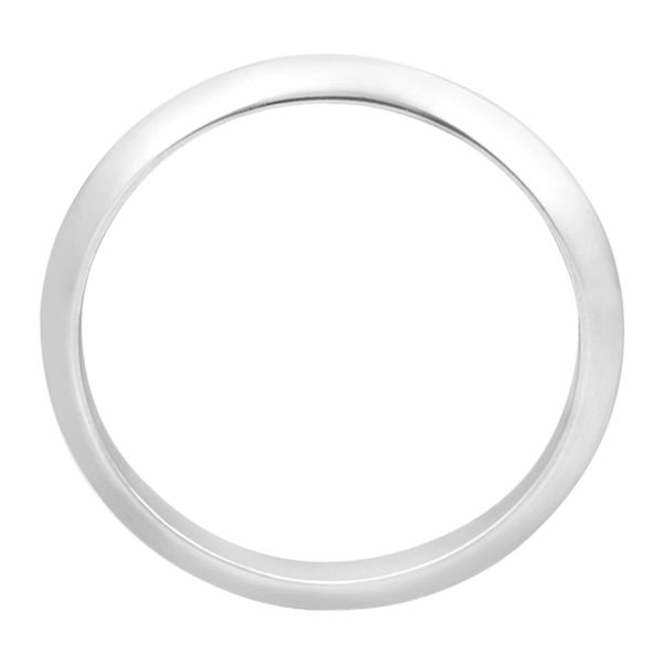 Women's Knife Edge Wedding Band in Palladium (2.7 mm)