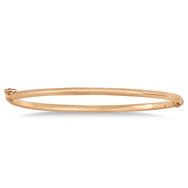 Stackable Bangle Bracelet in 14k Rose Gold