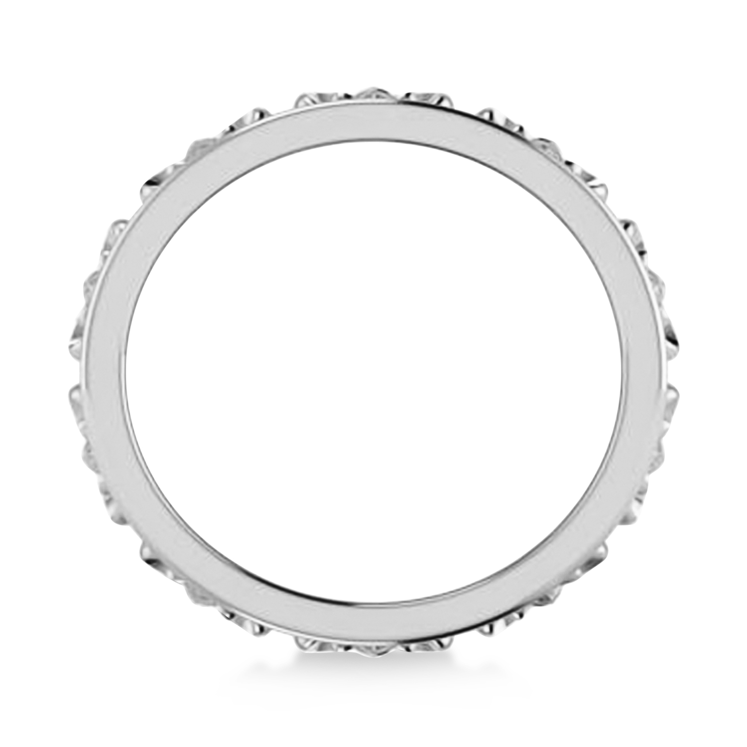 Fleur De Lis Unisex Ring/Wedding Band 14k White Gold