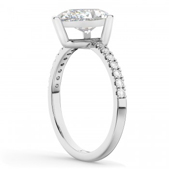 Pear Cut Diamond Engagement Ring 14K White Gold (2.21ct)