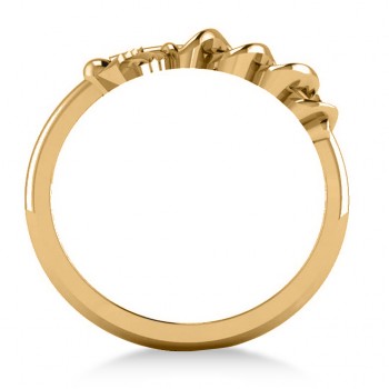 Caduceus Medical Symbol Novelty Ladies Ring 14k Yellow Gold