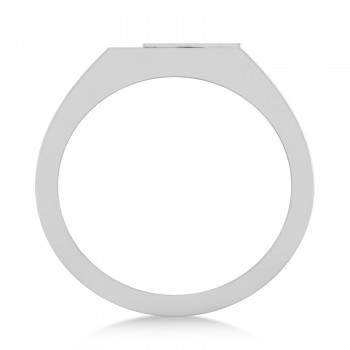 Men's Playing Card Ring 14K White Gold