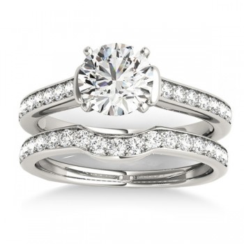 Diamond Accent Bridal Set Palladium (0.48ct)