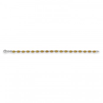 Natural Citrine Bracelet 14K White Gold (0.44ct)