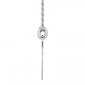 Compass Pendant Necklace Sterling Silver