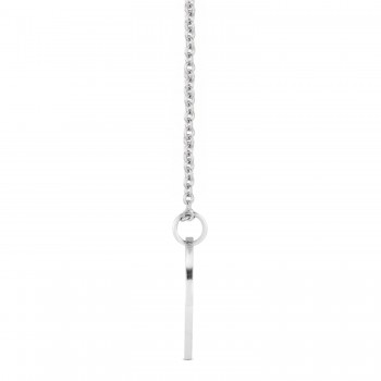 July Birth Flower Waterlily Disc Pendant Necklace Sterling Silver