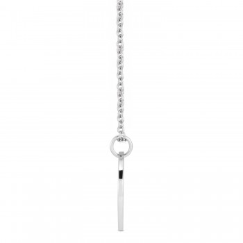 November Birth Flower Chrysanthemum Disc Pendant Necklace Sterling Silver