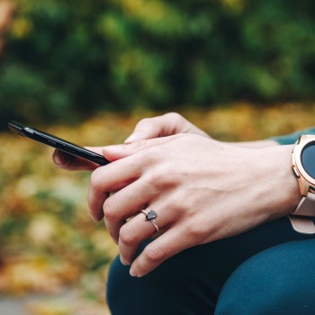 Pear Cut Black Diamond Solitaire Ring in 14k White Gold (1.00ct)