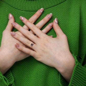 Round Cut Black Diamond Solitaire Ring in 14k White Gold (1.50ct)