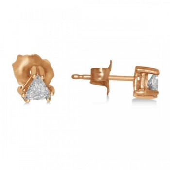 Triangle Diamond Stud Earrings in 14k Yellow Gold (0.25ct)