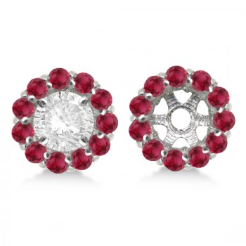 Round Ruby Earring Jackets