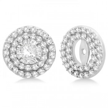 Double Halo Diamond Earring Jackets