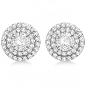 Double Halo Diamond Earring Jackets