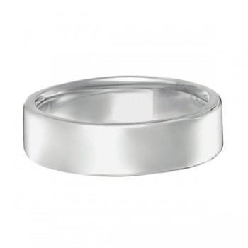 Dome Comfort Fit Wedding Ring Men's European Band in Platinum (5mm)