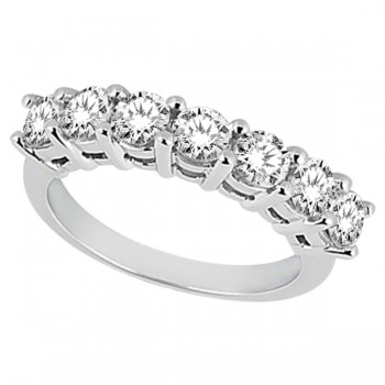 Semi-Eternity Diamond Wedding Band in 14k White Gold (0.35 ctw)