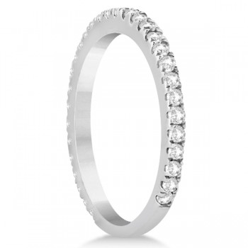 Diamond Eternity Wedding Band for Women 14K White Gold Ring (0.47ct)