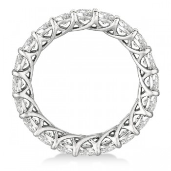 Luxury Lab Grown Diamond Eternity Band Anniversary Ring 14k White Gold (3.00ct)