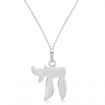 Chai Pendant Necklace Sterling Silver
