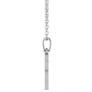 Jewish Star of David Pendant Necklace 14K White Gold