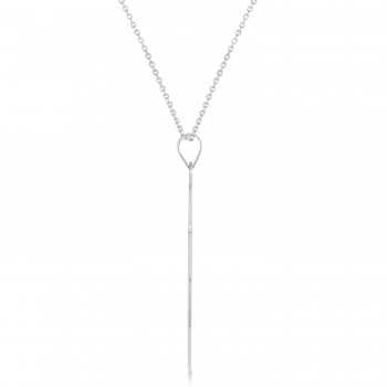 Jewish Star of David Large Pendant Necklace 14K White Gold