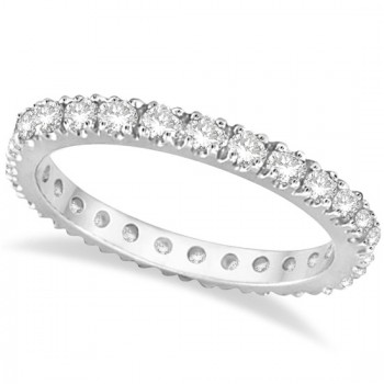 Diamond Eternity Wedding Ring Band 14K White Gold (0.51ctw) Diamond Eternity Wedding Ring Band 14K White Gold (0.51ctw)