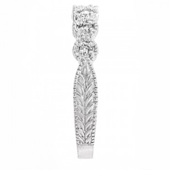 Diamond Stackable Ring Band in 14k White Gold (0.20 ctw)