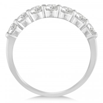 Diamond Seven Stone Wedding Band 14k White Gold (1.00ct)