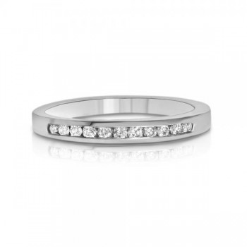 Thin Diamond Wedding Ring Band in Platinum (0.30ctw)