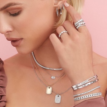 Diamond Cocktail Ring 14k White Gold (1.54ct)