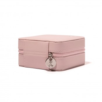 Allurez Jewelry Travel Case Mauve Vegan Leather