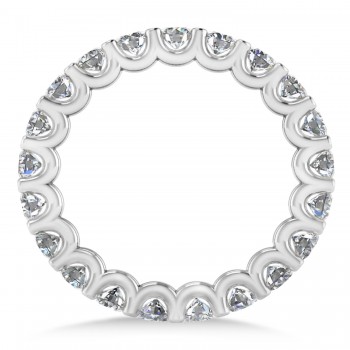 Diamond Eternity Prong-Set Wedding Band 14k White Gold (2.10ct)